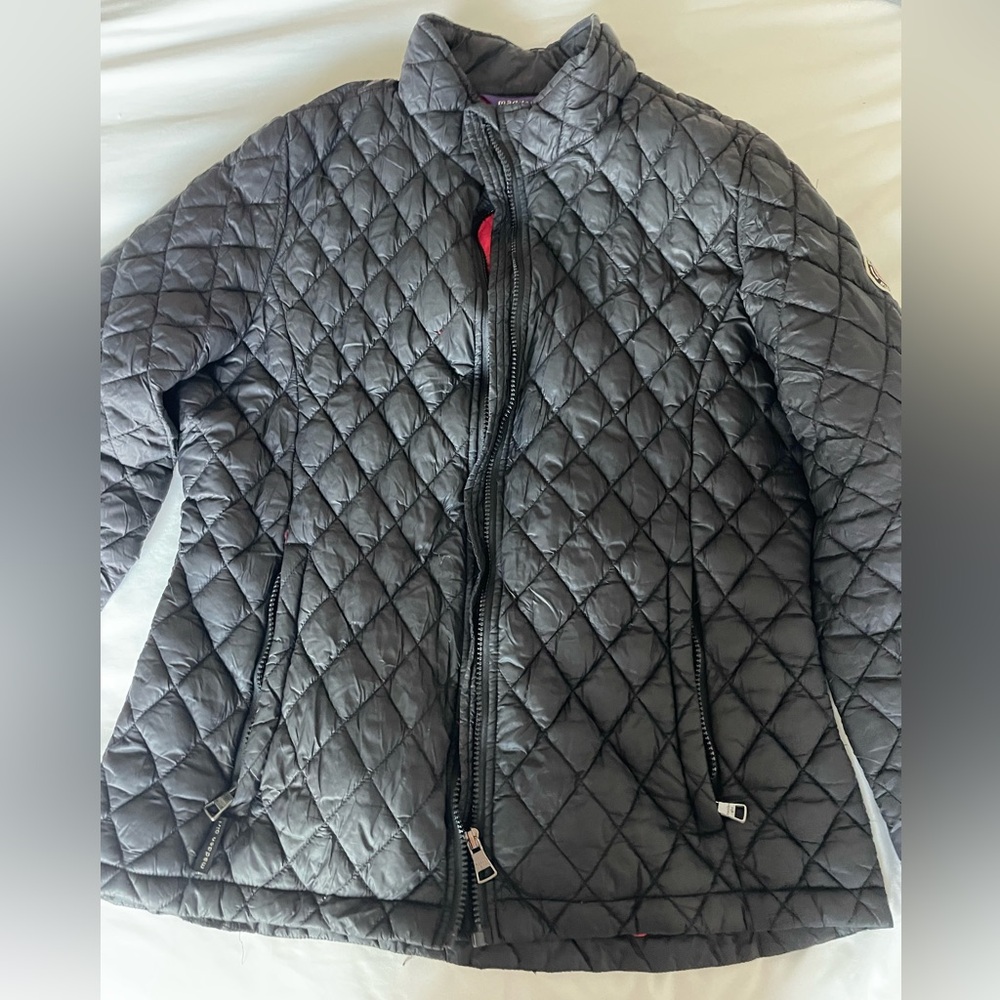 Madden Girl Coat Winter Jacket Black Quilted Pattern